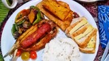 BANGSILONG: Filipino Breakfast of Bangus:Milkfish; Sinaing: Boiled Rice; and Longganisa: Sausage