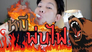 หมีพ่นไฟ จะสู้เสือพ่นไฟได้ไหม คิดว่าไง / กินเฮียร์