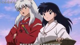 At the end of the story! Kagome gave up everything and lived in the Warring States with InuYasha