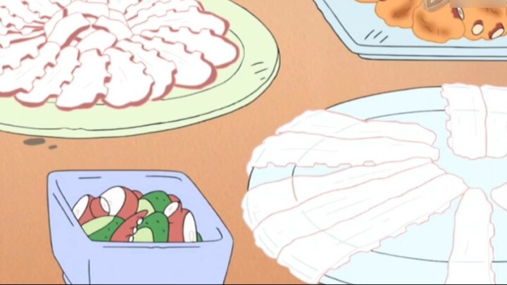 [บทอาหารเครยอนชินจัง] งานเลี้ยงปลาหมึก (ความรักจากคุณปู่ +2)