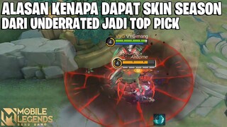 HABIS DAPAT SKIN SEASON LANGSUNG DI BUFF SAMA PAPI MOONTON - AUTO JADI HERO TOP PICK DI SEASON INI!