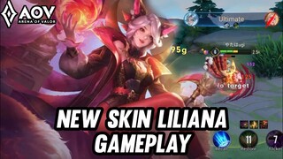 AOV : NEW SKIN LILIANA GAMEPLAY - ARENA OF VALOR LIÊNQUÂNMOBILE ROV COT