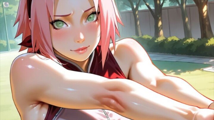 TUMBEN SAKURA HARUNO DI BUFF ITUNYA