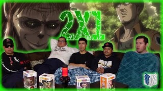 ATTACK ON TITAN 2X1 | "BEAST TITAN" | REACTION AND REVIEW!!!!! *RIP*