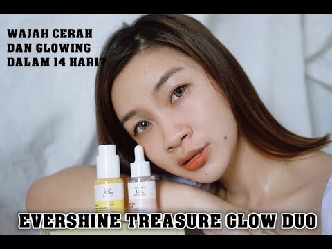 Review Evershine Treasure Glow Duo/ Blemish & Age Defense Serum Fruit Mix Willow Peeling Serum