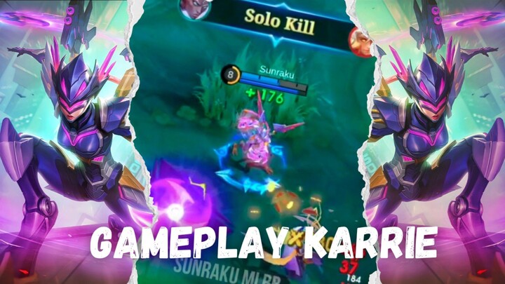 Dapet tim anomali disuruh pakek Karrie Jungler, ya gas aja‼️🤣