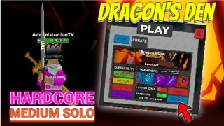 UPDATE! SOLOING THE NEW MAP // DRAGON'S DEN MEDIUM HARDCORE // BLADE QUEST