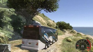 GTA 5 #12 Xe Giường Nằm Độ Thành Nhà Di Động Chở Cả Gia Đình Đi Vượt Núi Và Cái