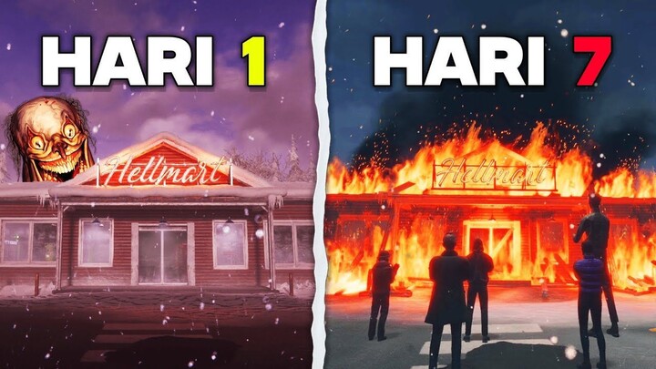 Gue 7 Hari Jadi Penjaga Supermarket PENUH ANOMALY di HELLMART (100%)