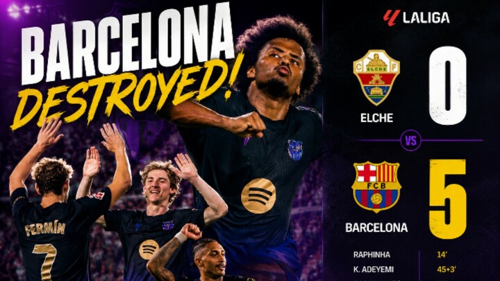 Barcelona vs Elche highlights Laliga highlights