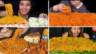 ASMR EATING MAGGI, DARJEELING MOMOS, MALAI CHAAP ROLL, CHICKEN LOLLIPOP AND CHEESY SANDWICH🍜💫