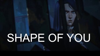 (AMV) รวมฉากของ Caitlyn กับ Vi พร้อมประกอบเพลง  SHAPE OF YOU