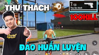 Free Fire : Cow TV Thử Thách 100kill Đảo Huấn Luyện Chỉ Dùng Lục Bạc Vàng Ròng Trong Vòng 10P