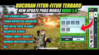 FITUR-FITUR TERBARU YANG WAJIB KALIAN KETAHUI_BOCORAN NEW UPDATE PUBG MOBILE VERSI 2.0