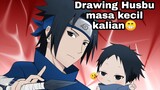 Drawing Uchiha Sasuke husbu sejuta umat 😍 | Sasuke childhood 👶👶🍼