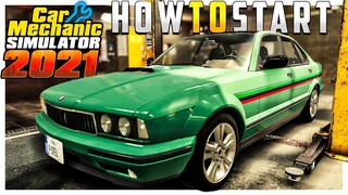 How To Start // Make Money and XP // Car Mechanic Simulator 2021 Gameplay //