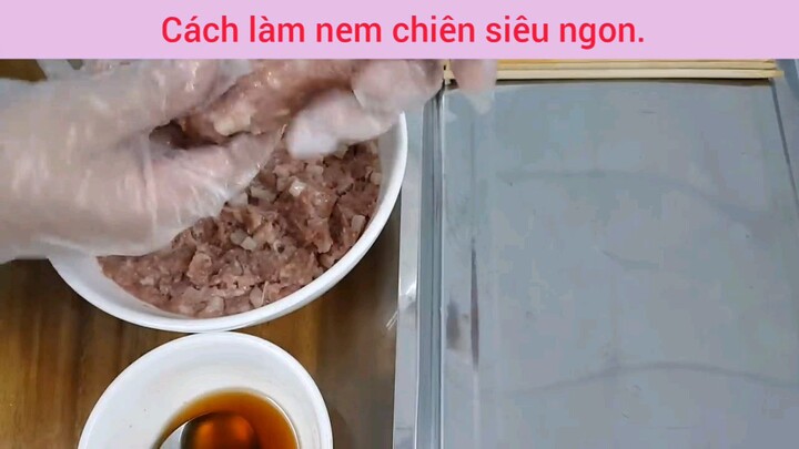 hướng dẫn làm Nem nướng Nha Trang