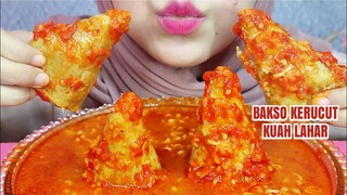 ASMR BAKSO KERUCUT KUAH LAHAR PANAS | ULUL ASMR MUKBANG INDONESIA