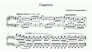 Punthum Lueangsunthorn - Capriccio (audio + sheet music)