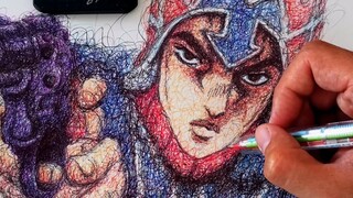 Cukup lukis sekumpulan garis berantakan dengan Mista