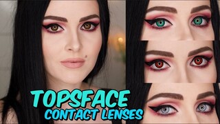 Coloured Contact Lenses - "TOPSFACE" Try on/Review