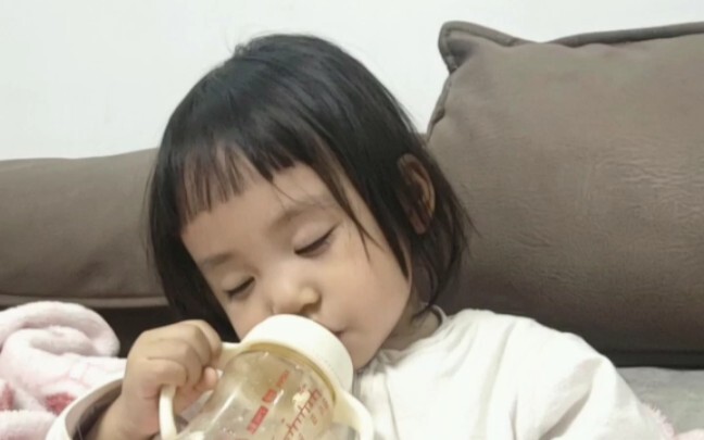 You were like this when you were little, hahaha...