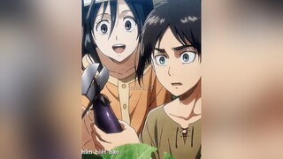 Tại sao chỉ vì một bản nhạc " dở " như thế này mà mình lại khóc nhỉ? 😊 aot mikasa eren rainer anime attackontitanseason4 fypシ xh xuhuong