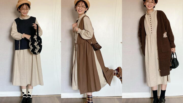 Mix and match ala Jepang | Tetap warna kain rami favorit saya