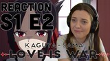 Kaguya-sama: Love Is War S1 E02 Reaction