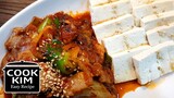 How to Cook easy Tofu Kimchi with makgolli, 두부김치 만들기 | 막걸리와 함께