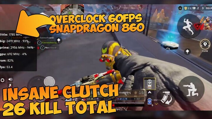 Bikin Puas 26 Total Kill Grafik Max 60FPS Snapdragon 860 Apex Legends Mobile No Lag & Frame