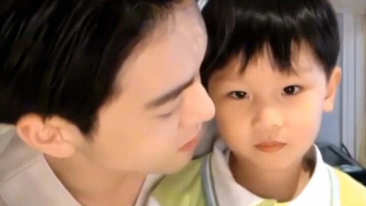 So sweet! The young master coos to the baby in Cantonese.