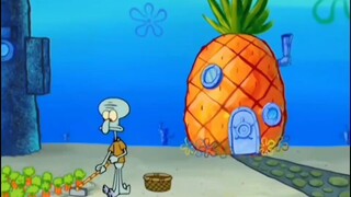 Squidward, are you watering the plants?