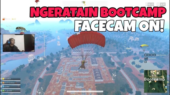 Ngeratain Bootcamp? Solo vs Squad PUBG Lite PC! + Pake Facecam Nih!!!