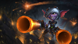 Tristana kẹp vào trong đội hình tái chế