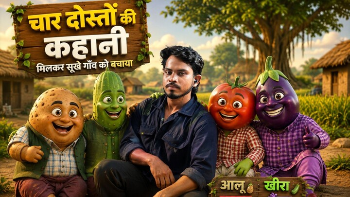 Char Dosto Ki Kahani Amazing Funny video Animation