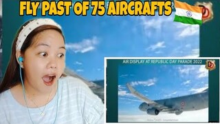 Fly-Past of 75 Aircrafts of the Indian Air Force at Republic Day Parade 2022 | Filipino Reaction