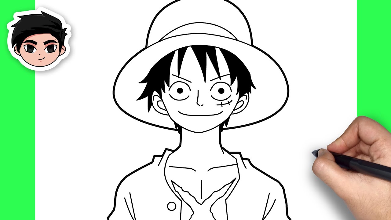 How to draw Luffy, One Piece