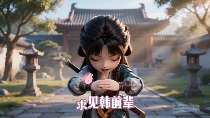 Versi chibi lucu Li Yingning datang berkunjung untuk mengakui hubungan keluarga dan mengangkat Nango