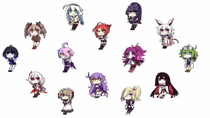 [Honkai Impact Harem King (for all members)] Helltaker & Honkai Impact Academy 2 Colored Version