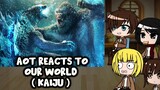 AOT react to our world (Kaiju)