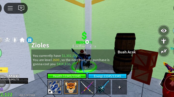 DAY 6 gacha di blox fruit