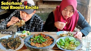 UDAH PEDO BANGET INI MAH.. Asin Tutung Cabe Ijo, Tempe Penyet Pedas, Masak di Desa