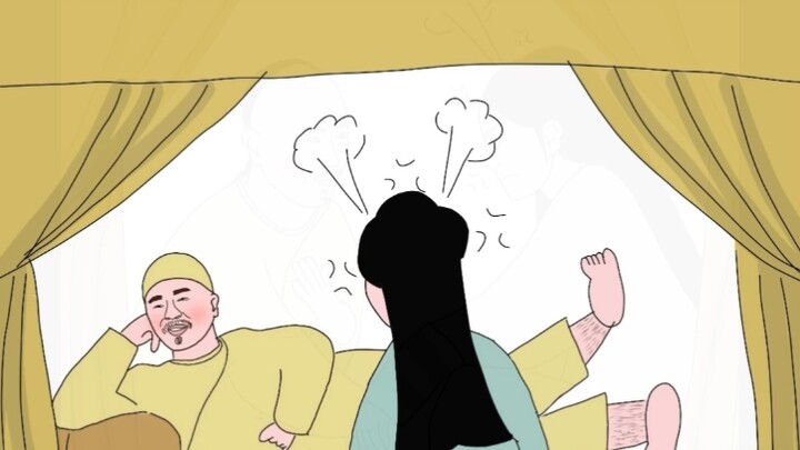 After dragging the concubine to bed, she had to close and open her eyes for five minutes.
