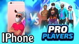IPHONE PLAYER VS 4 PROPLAYERS 📲 FREE FIRE 🥶🔥