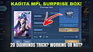 KADITA MPL SURPRISE BOX TRICK? WORKING OR NOT? MLBB