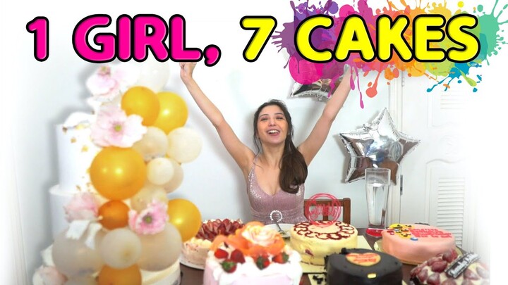 BIRTHDAY CAKE MUKBANG! (DID I PUKE??)