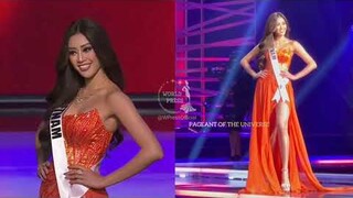 Fancam Miss Universe 2020 Cú xoay thần thánh của Hoa Hậu Khánh Vân với Bikini Swimsuit, Dạ hội