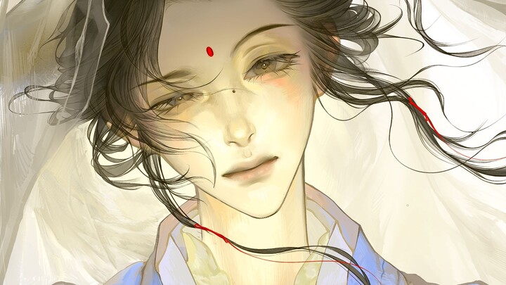 An immortal strokes my crown.
