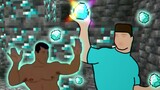 [Black Singifi & MC] Steve dancing with joy after finding a diamond